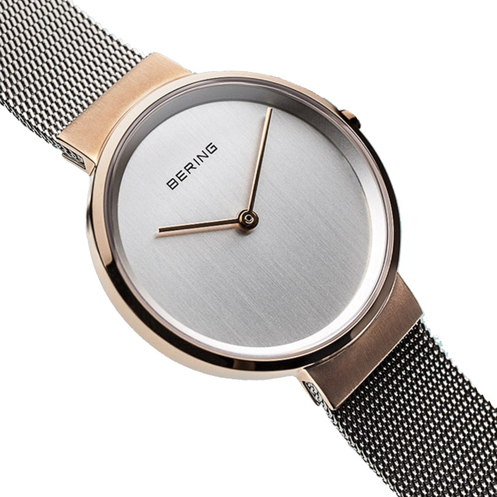 Bering Silver Analogue Watch For Women 14531-060 MSRP $189
