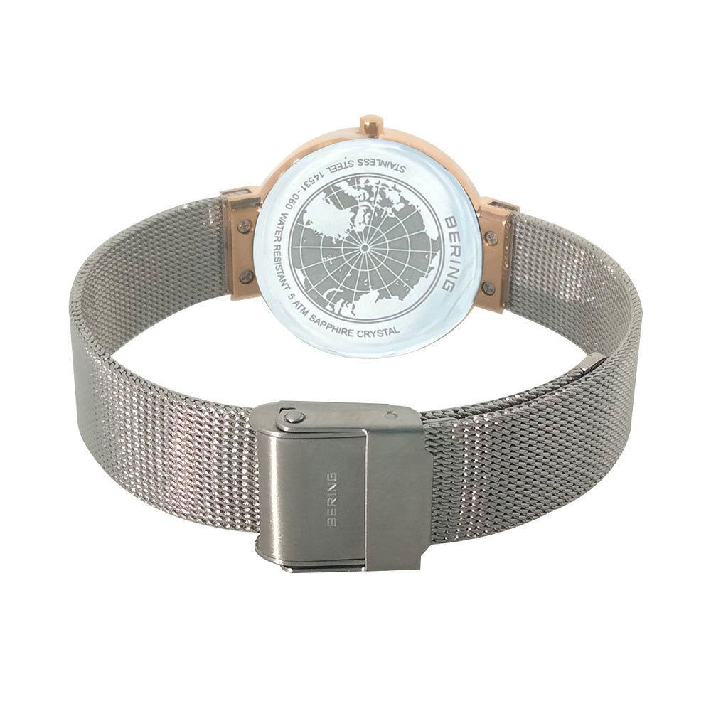 Bering Silver Analogue Watch For Women 14531-060 MSRP $189