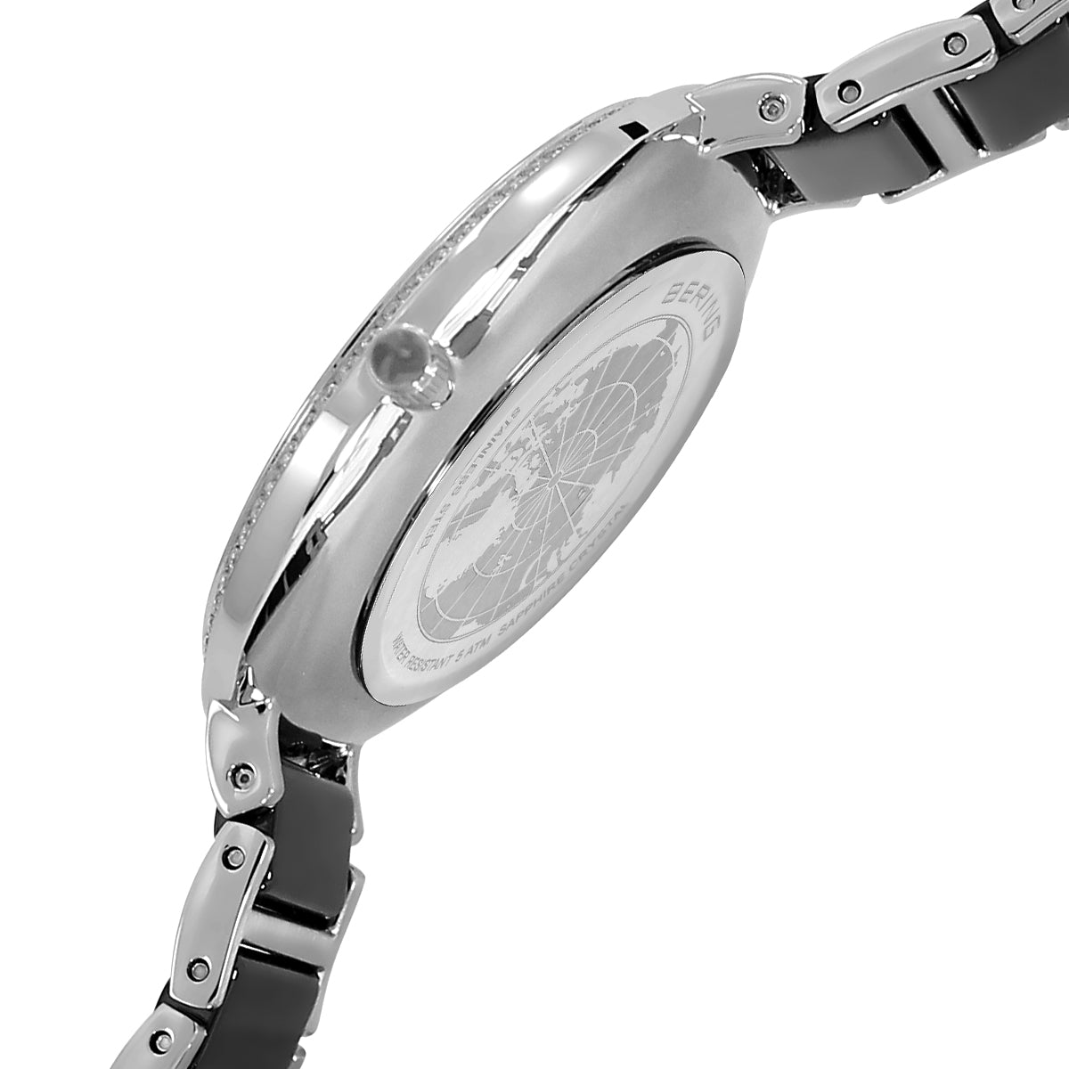 BERING Ceramic Analog Black Dial Women's Watch 30534-742 MSRP $199