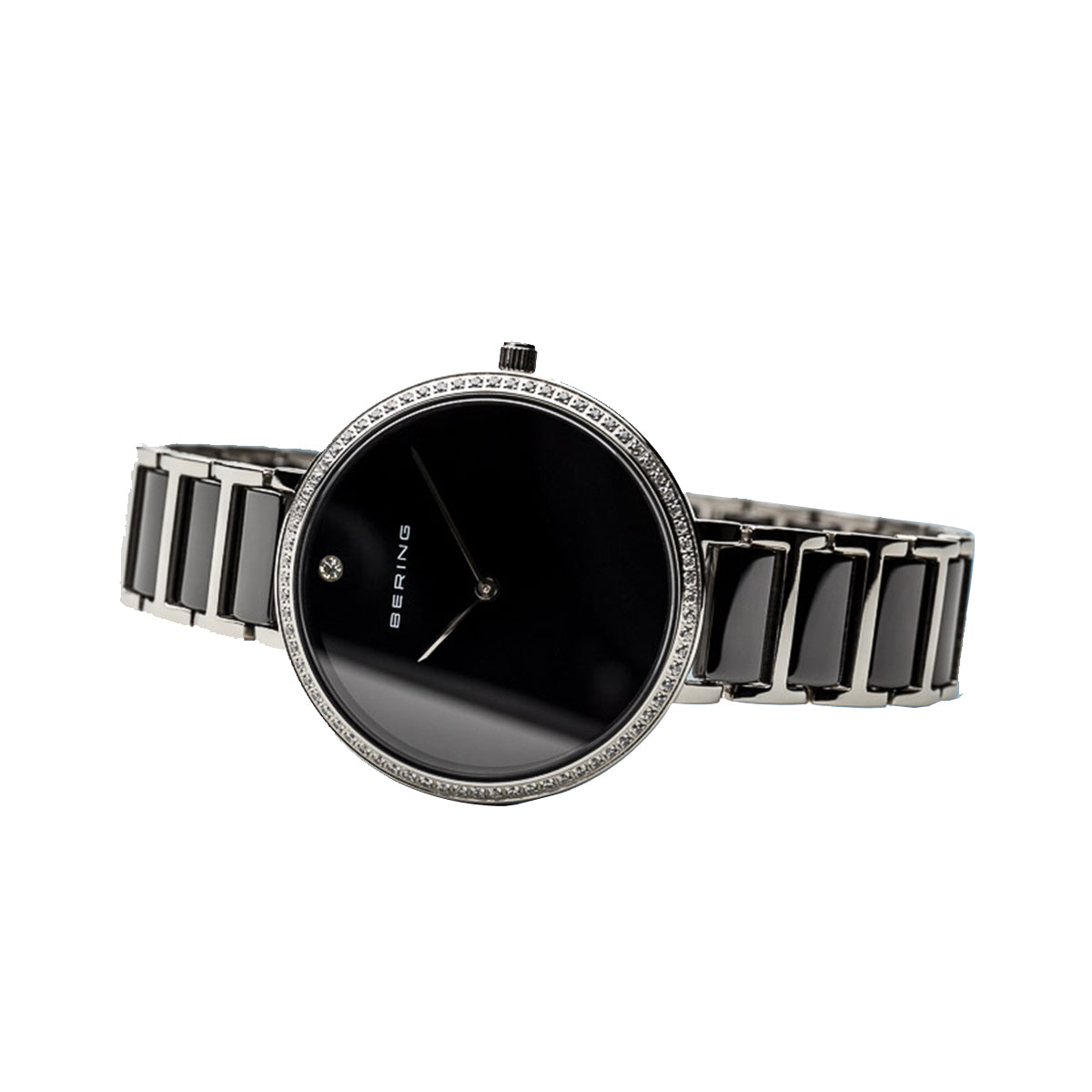 BERING Ceramic Analog Black Dial Women's Watch 30534-742 MSRP $199