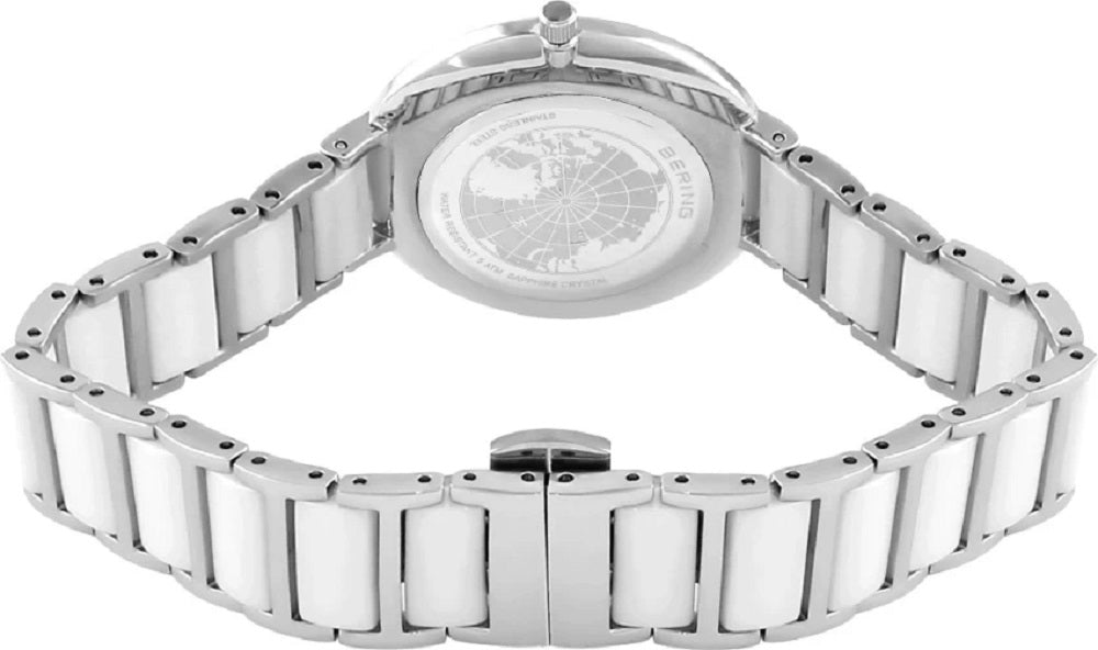 BERING Ceramic Analog White Dial Women's Watch 30534-754 MSRP $199