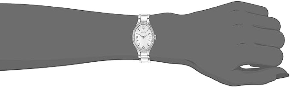 Bulova 96R191 Gallery Winslow Collection 60 Diamonds Silver Women's Watch $950