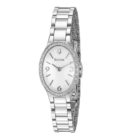 Bulova 96R191 Gallery Winslow Collection 60 Diamonds Silver Women's Watch $950