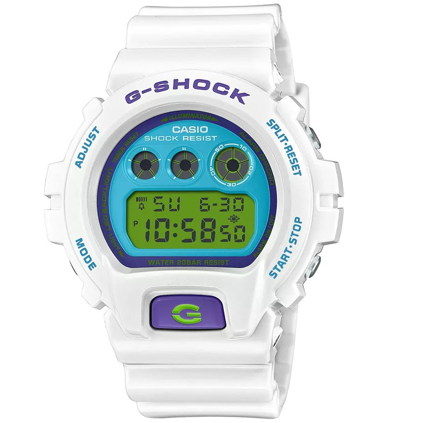 Casio G-Shock Digital White Bio Based Resin Quartz DW-6900RCS-7 200M Men's Watch