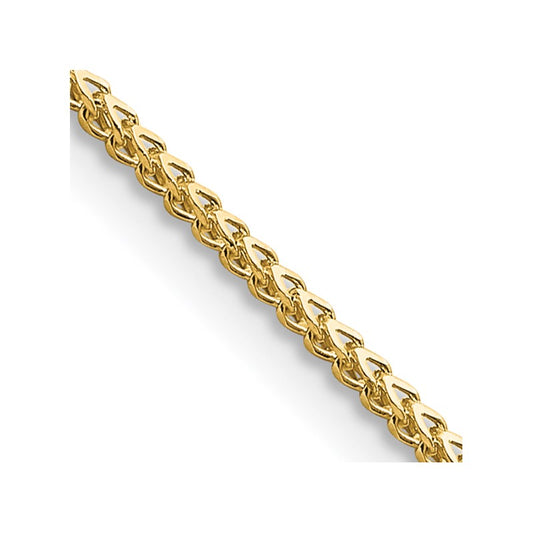 14K Yellow Gold 1mm Franco Chain Necklace, 16" Inch