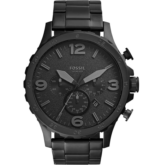 Fossil Nate Men's Watch with Oversized Chronograph Watch JR1401 MSRP $145.00