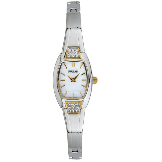 Pulsar Women's Mother of Pearl Two Tone Watch PTA504